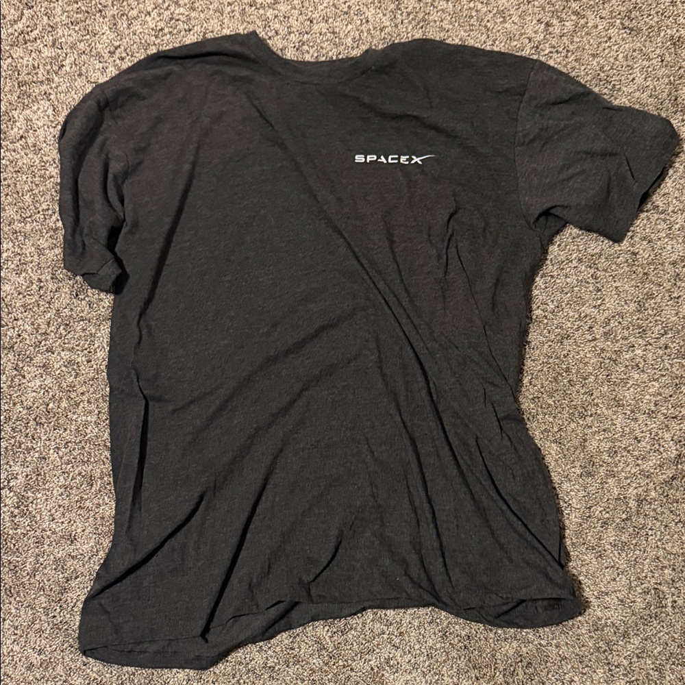 SpaceX Falcon 9 Charcoal Men's Short Sleeve Tee